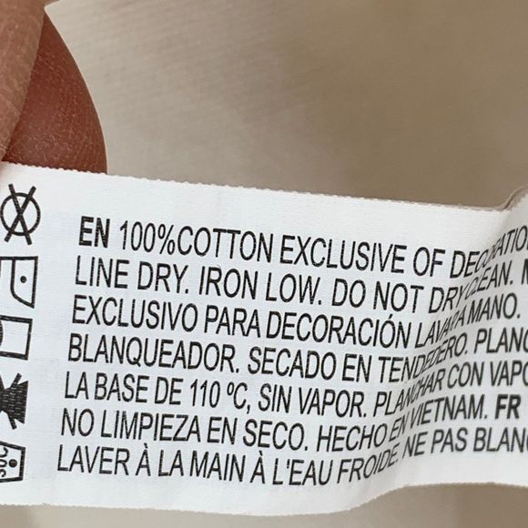 Womens Forever 21 Sz Small Ivory Denim Jacket Light Weight Button 0717 - Picture 7 of 7